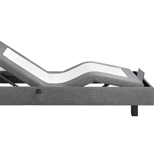 Sommier relaxation 80x200 cm EPEDA ZEN tissu gris anthracite