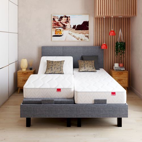 Matelas mousse 2x80x200 cm EPEDA TANDEM RELAX ép.21 cm