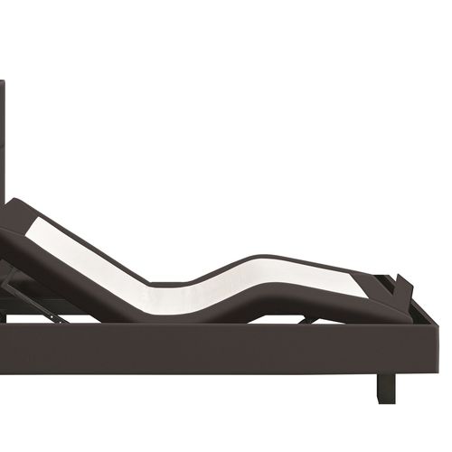 Sommier relaxation 80x200 cm EPEDA ZEN PU chocolat