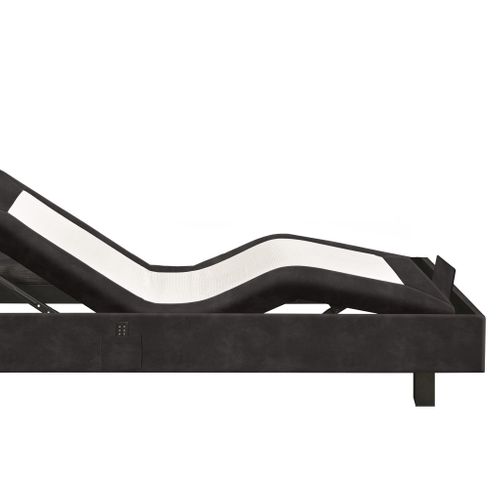 Sommier relaxation 80x200 cm EPEDA ZEN microfibre gris nuage