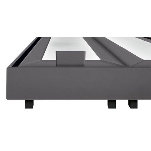 Sommier relaxation 2x80x200 cm EPEDA ZEN tissu gris taupe