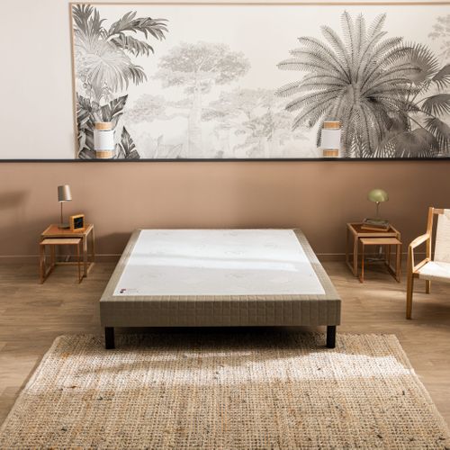 Sommier Confort Médium Nature Jean Gris Foncé 140x200