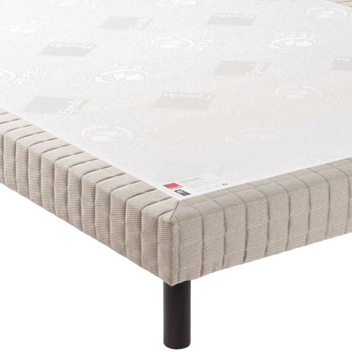 Sommier Confort Médium Nature Jean Gris Foncé 140x200
