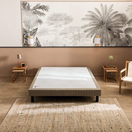 Sommier Confort Ferme Nature Jean Gris Foncé 2x90x200
