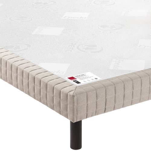 Sommier Confort Ferme Nature Jean Gris Foncé 2x90x200