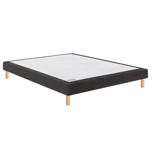 Sommier Déco Tapissier Mediano Gris Fumé 80x200