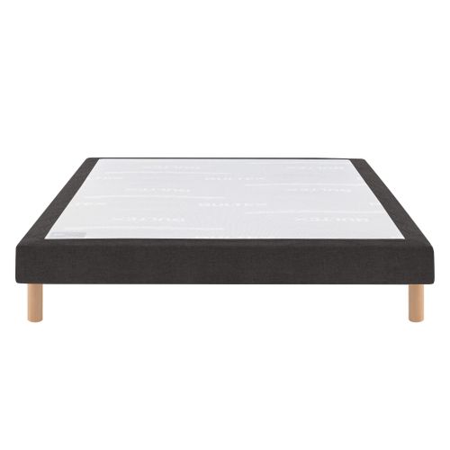 Sommier Déco Tapissier Mediano Gris Fumé 2x80x200