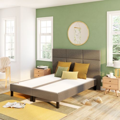 Sommier bronze 2x80x200 cm EPEDA BIEN-ETRE tissu