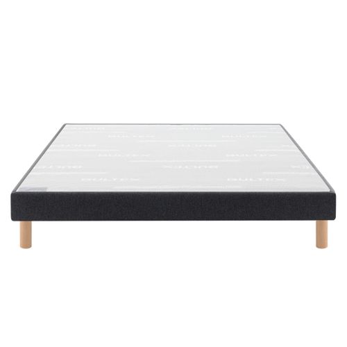 Sommier Déco Tapissier Vigoroso Gris Foncé 80x190