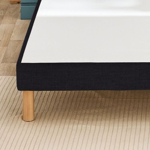 Sommier Déco Tapissier Vigoroso Gris Foncé 80x200