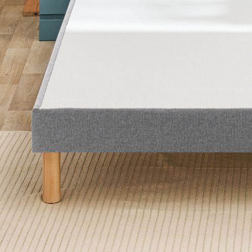 Sommier Déco Tapissier Vigoroso Gris Clair 140x190