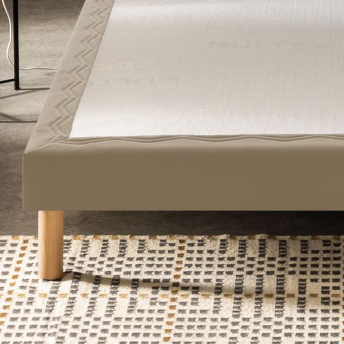 Sommier Déco Tapissier Mediano Moka 2x80x190