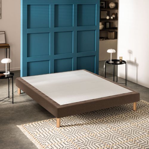 Sommier Déco Tapissier Mediano Marron 150x190