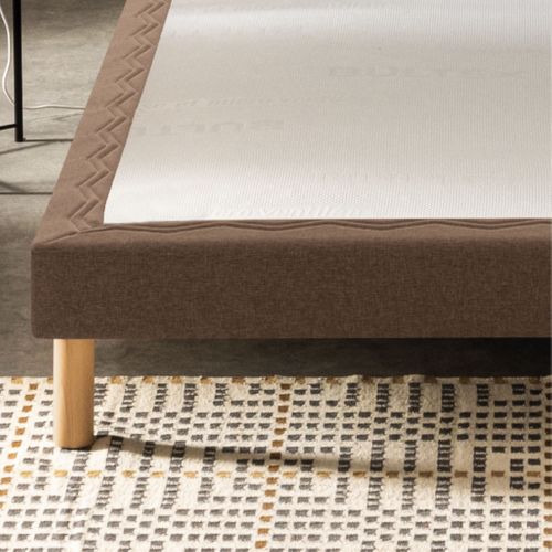Sommier Déco Tapissier Mediano Marron 80x200