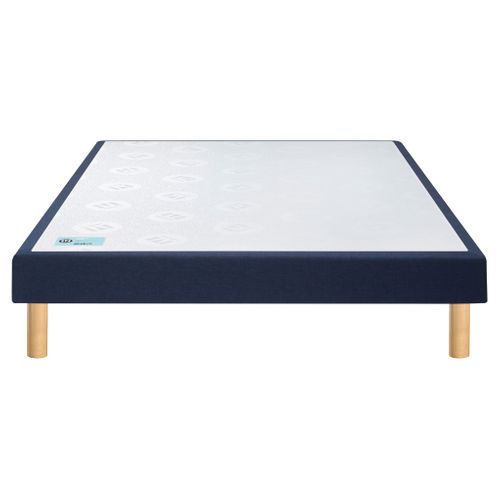 Sommier Tapissier Pencil Medium Bleu Nuit 2x80x200