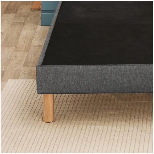 Sommier Déco Tapissier Unic Gris 100x200