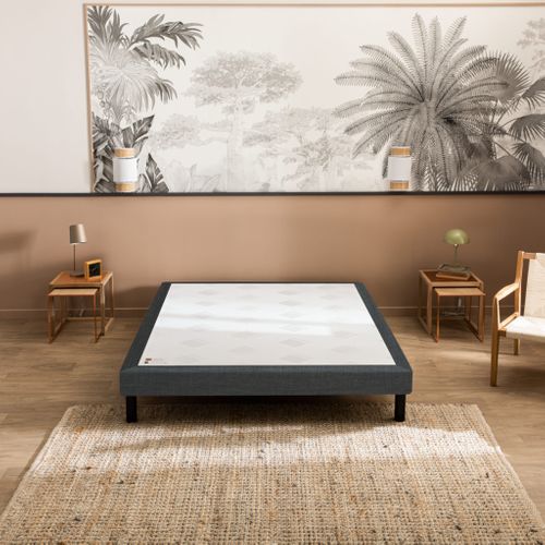 Sommier Confort Ferme Nature Chenillé Gris 80x190
