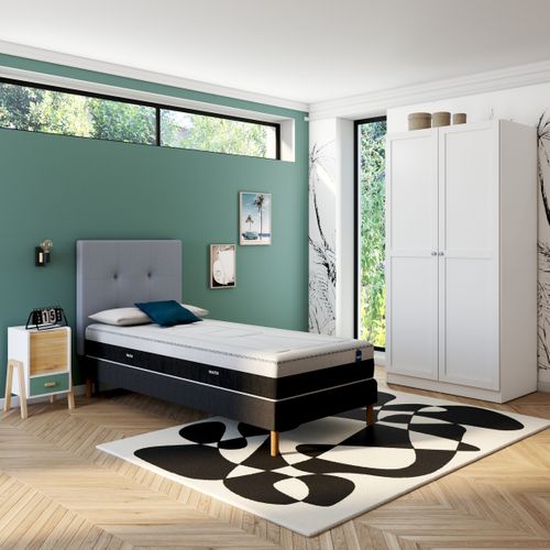 Sommier gris 90x200 cm BULTEX MOELLEUX