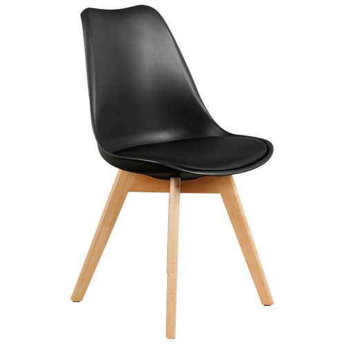 Lot De 2 Chaises Scandinaves Noires - Medaline