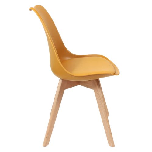 Lot De 2 Chaises Scandinaves Jaunes - Medaline