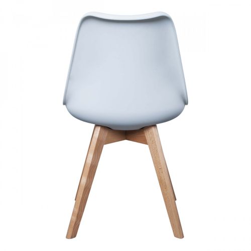 Lot De 4 Chaises Scandinaves Blanches - Medaline