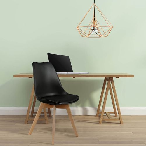 Lot De 4 Chaises Scandinaves Noires - Medaline