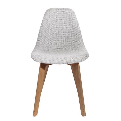 Lot De 6 Chaises Avec Maille Grise - Stygn