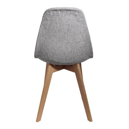 Lot De 6 Chaises Avec Maille Grise - Stygn