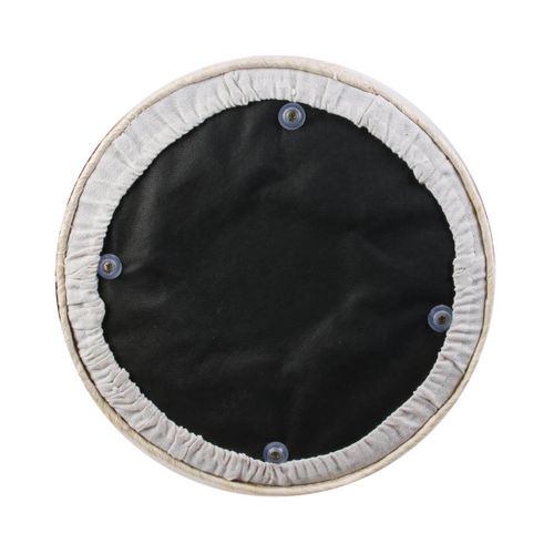 Lot De 2 Poufs Ronds Tressés Naturel Et Beige - Estany