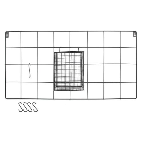 Pêle-mêle Filaire Métallique Noir Avec Pot - Kablea