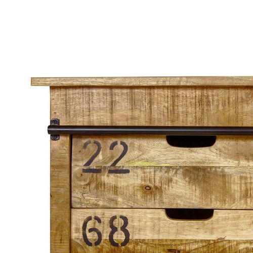 Meuble De Rangement En Manguier Motif "wine Bar" - Poppy