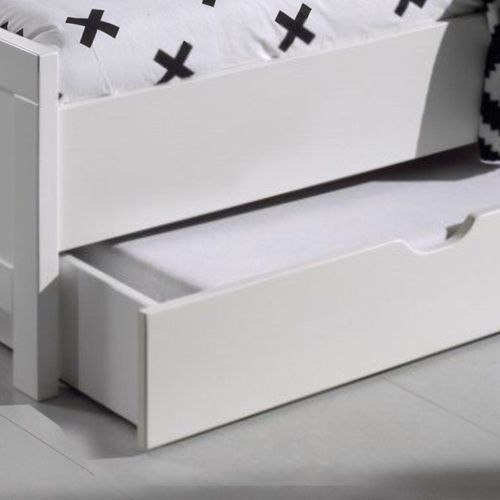 Tiroir Pour Lit 90x200cm Laqué Blanc - Gaston