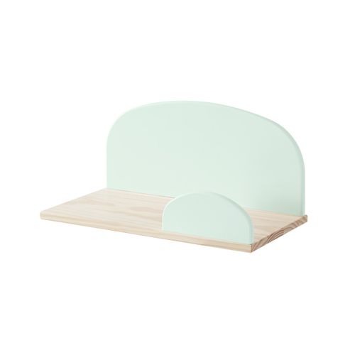 Lit 90x200cm + Chevet + 2 Etagères Murales - Bodhi Mint