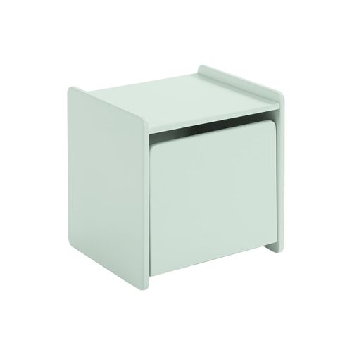 Lit 90x200cm Avec Barrière + Chevet + Etagères - Bodhi Mint