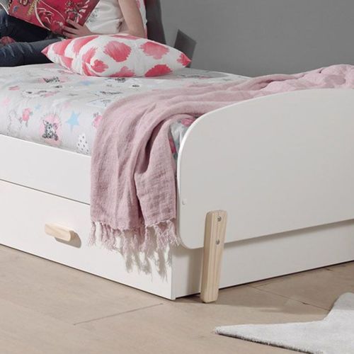 Tiroir Pour Lit 90x200cm Blanc Et Bois - Bodhi White