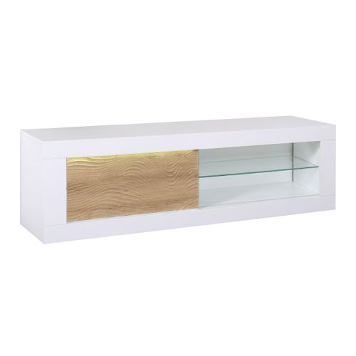 Ensemble Salon Complet Effet Chêne Et LEDs - Dayton Oak