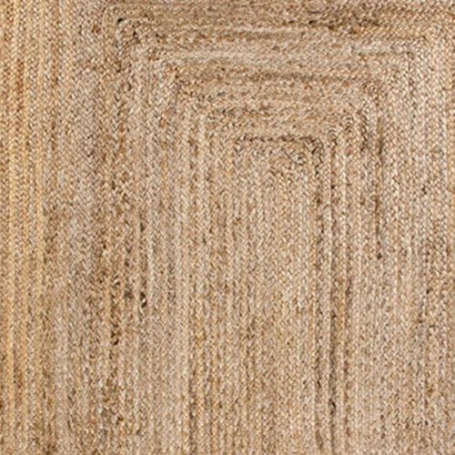 Tapis 180x120cm En Fibre De Jute Tressé Naturel - Thane