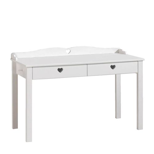 Pack Bureau + Bibliothèque Motifs Coeurs Ajourés - Milady