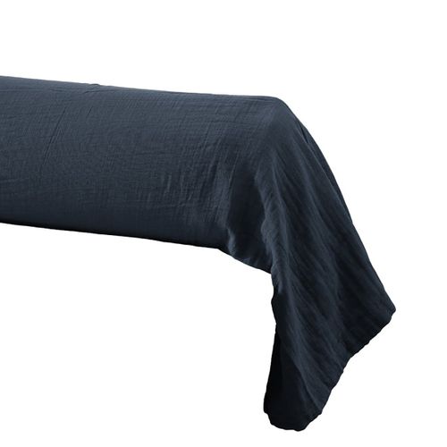 Taie De Traversin 43x185cm Gaze De Coton Minuit - Ourea