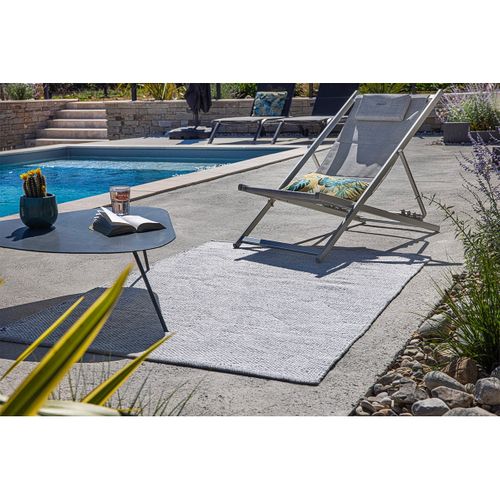 Tapis 120x170cm Pet Recyclé Toucher Laine Galet - Damius