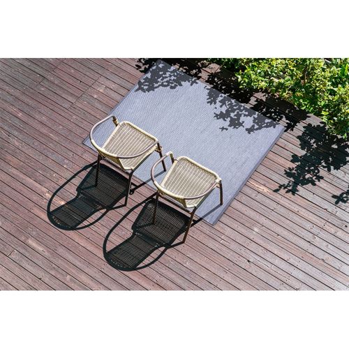 Tapis 120x170cm Pet Recyclé Toucher Laine Galet - Damius