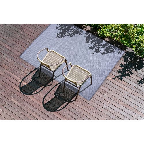 Tapis 160x230cm Pet Recyclé Toucher Laine Galet - Damius