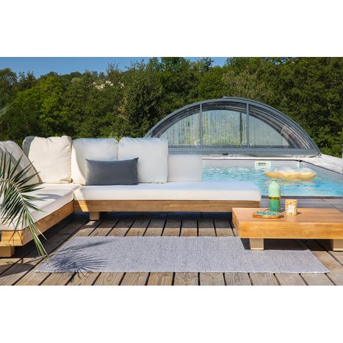 Tapis 120x170cm Pet Recyclé Toucher Laine Gris Chiné - Nidas