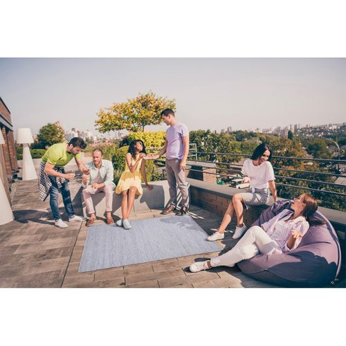 Tapis 120x170cm Pet Recyclé Toucher Laine Beige Chiné - Nidas