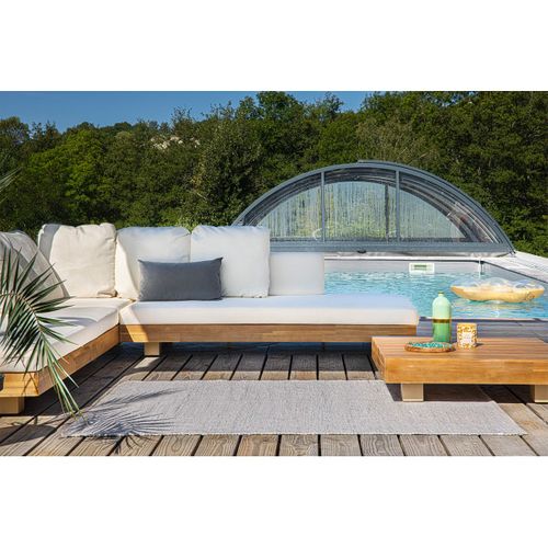 Tapis 120x170cm Pet Recyclé Toucher Laine Beige Chiné - Nidas