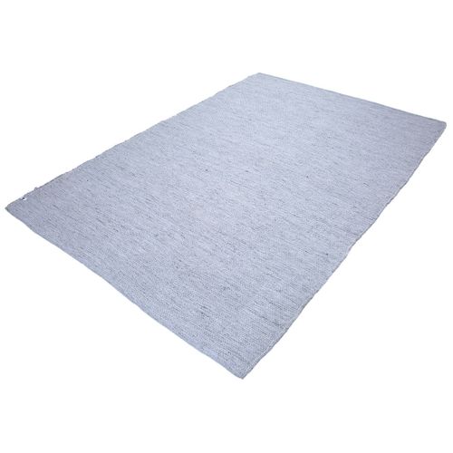 Tapis 160x230cm Pet Recyclé Toucher Laine Gris Chiné - Nidas