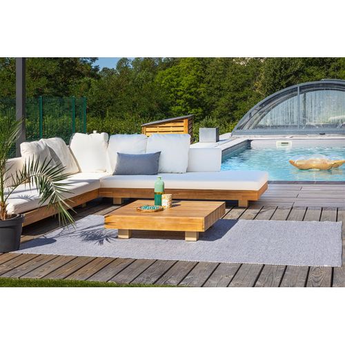 Tapis 160x230cm Pet Recyclé Toucher Laine Gris Chiné - Nidas