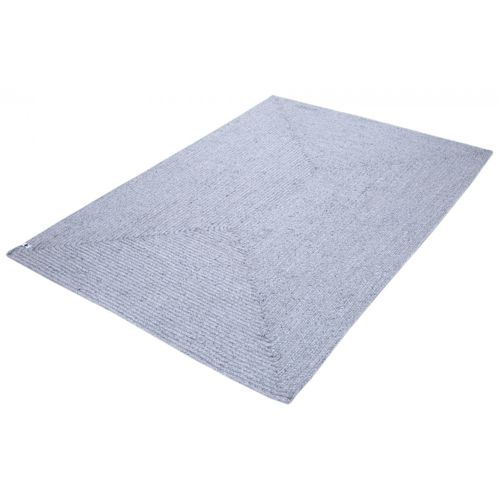 Tapis 120x170cm Pet Recyclé Toucher Laine Gris Cendré - Corvia