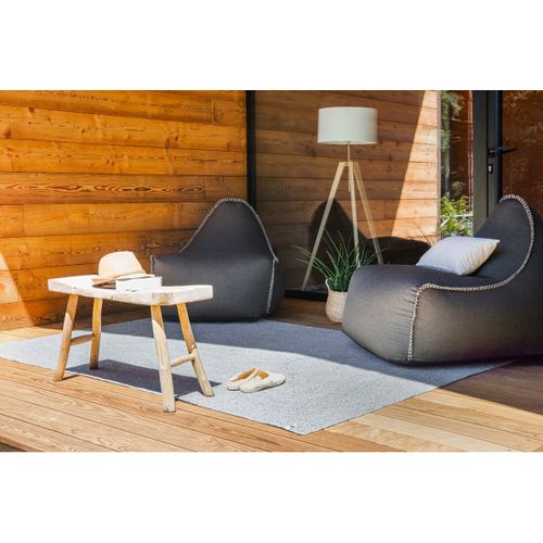 Tapis 160x230cm Pet Recyclé Toucher Laine Gris Cendré - Corvia