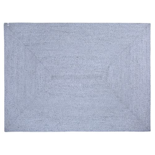 Tapis 160x230cm Pet Recyclé Toucher Laine Gris Cendré - Corvia